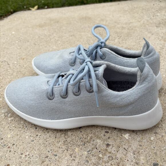 allbirds Wool Runners Mens Size 9 Light Blue Lace-Up Comfort Running Shoes - Picture 3 of 8